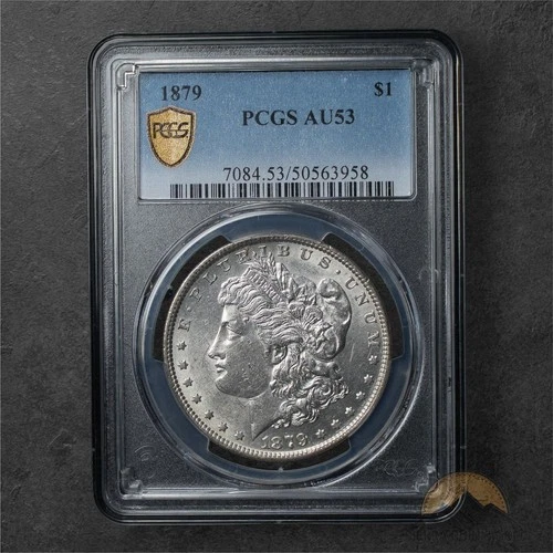 1879 Morgan Silver Dollar $1 - PCGS AU53 - Philadelphia