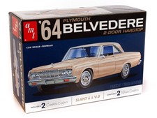 Amt - 1964 Plymouth Belvedere Wstraight 6 Engine 2t 125 125 White Amt - 1964 Plymouth Belvedere Wstraight 6 Engine 2t 125 125 White