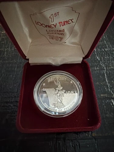 1987 Looney Tunes Bugs Bunny Constitutional Commemorative 1 oz .999 Silver Coin