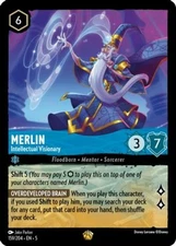 1x Merlin - Intellectual Visionary - 159/204 - Legendary - Cold Foil NM-Mint Dis