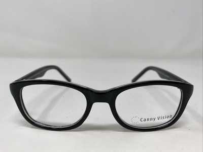 Canny Vision JELLY BLACK/CRYSTAL 45-17-125 Full Rim Eyeglasses Frame WE04