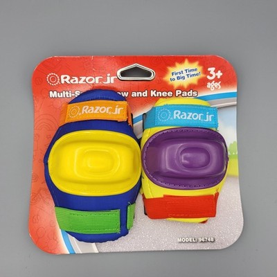 Razor Jr Multi-Sport Kids Elbow and Knee Pads for Ages 3+ Hardshell Protection