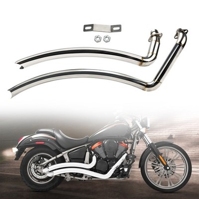 Shortshots Staggered Exhaust Pipes For Kawasaki Vulcan 900 VN900 Classic Custom