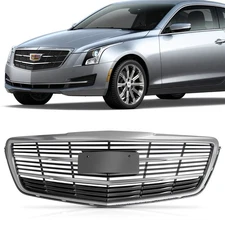 Front Center Bumper Black/Chrome For 2018-2019 Cadlliac ATS