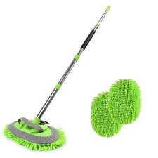3Pcs 62'' Microfiber Car Wash Brush Mop Kit Sponge with Long Handle, 6pcs