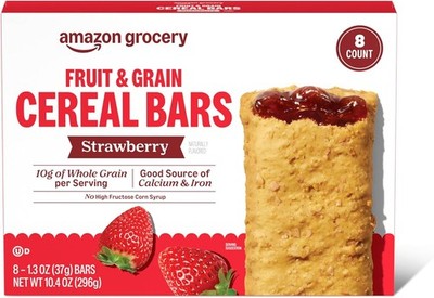 n Grocery, Fruit & Grain Cereal Bars, Stberry,8 Ct