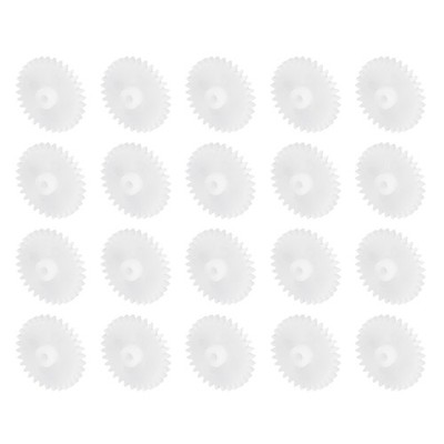 20x Kunststoffzahnräder 32Z 322A für RC Auto DIY Roboter (weiß, Modul 0.5)