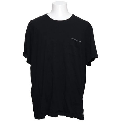 Pierre Cardin, T-shirt, Größe: 4XL, Schwarz, Baumwolle, Einfarbig, Herren #pUq
