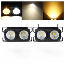 2Pack 200W LED Blinder Stage Par Light 2 in 1 LED Stage Audience Light Cool&Warm
