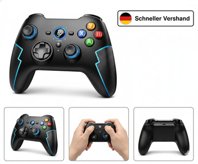 EasySMX Wireless PC Controller, Controller PC Bluetooth with Hall Trigger & Dual