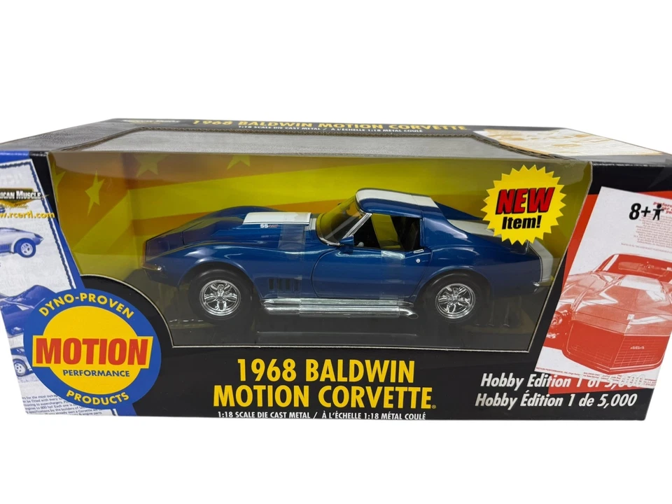 🇺🇸🇺🇸American Muscle 1968 Baldwin Motion Corvette 1/18 GE🇺🇸🇺🇸 Foto 2 de 4