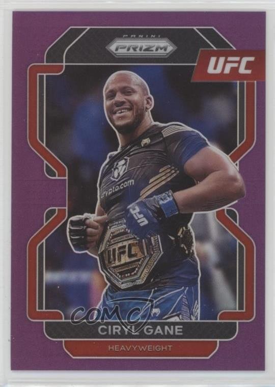2022 Panini Prizm UFC Purple Prizm 36/149 Ciryl Gane #101 03uh