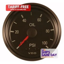Vdo 150-030, One Pres.Gauge 100Psi Oil Aftermarket High Performance Racing Part