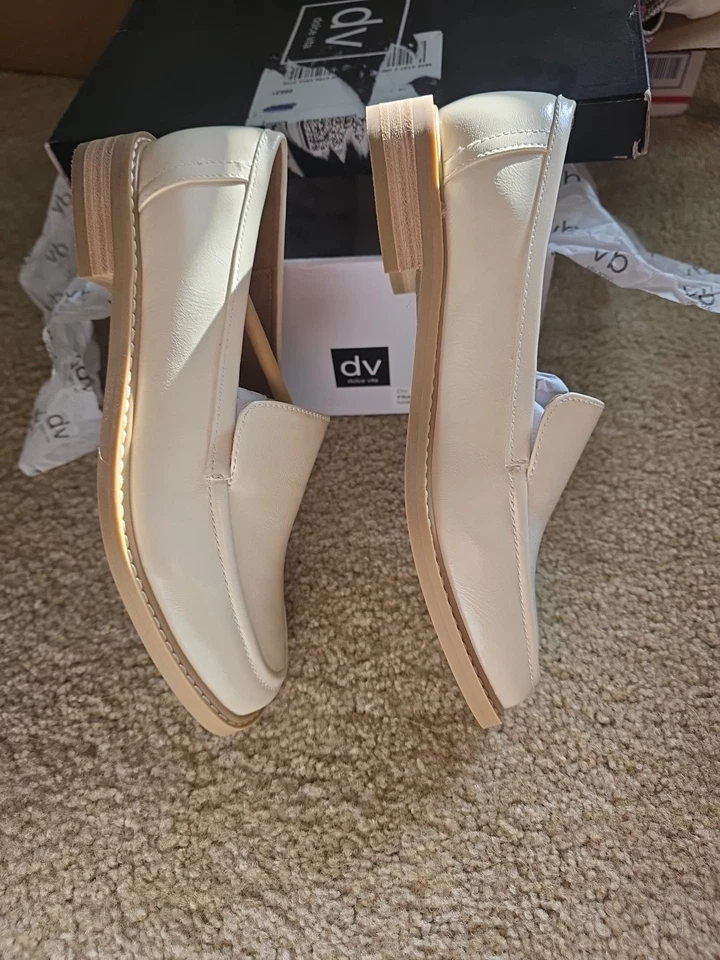 Женские мокасины Dolce Vita цвета слоновой кости Fran размер 7 без шнурков с коробкой - Изображение 4 из 4