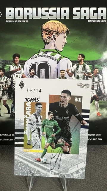 Tomas Cvancara /14 On Card Auto  - Ultimate Dropz Borussia Saga