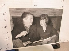 CBS TV studio show promo photo 1959 MILTON BERLE wife Ruth Edward R Murrow sit