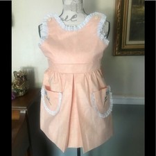 Rare Vintage 1960 s Pinafore Apron Swiss Dress FINAL SALE
