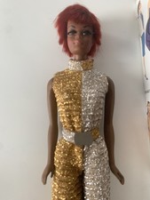 Barbie Julia # 1128 Vintage Mattel 1967 Reproduktion Box Gold/Silber Overall