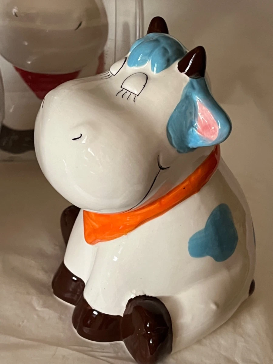 Toyvian 2pezzi Salvadanaio Forma Di Bue Dei Cartoni Animati Mascotte Ornamento Da Tavolo