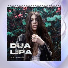 Dua Lipa 2026 Wall Calendar, Pop Music Art Print, Stylish Home Decor Gift