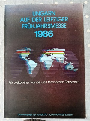 Leipzig Trade Fair Brochure 1986 Hungary - 2569
