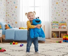 Weighted Cookie Monster Plush Toy | Sensory Calming Stuffed Animal Soft Weighted