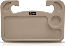 EcoNour 2 in 1 Car Steering Wheel Desk Beige  Steering Wheel Tray for Laptop,