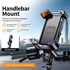 Motorcycle Phone Mount Auto Lock 100mph Military Anti-Shake Bike Phone Holder