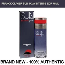 Franck Olivier Sun Java Intense Eau de Parfum for Men Spray 2.5 oz / 75ml - NEW