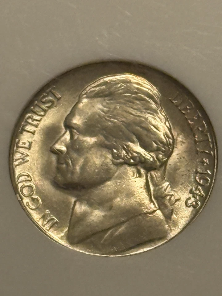 1943-S Jefferson Nickel PCGS MS66 War Silver Alloy Gem San Francisco Mint - Image 2 of 4