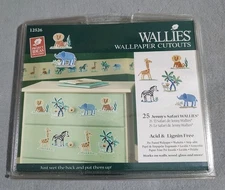 New Wallies Daisy Kingdom Wallpaper Cutouts JENNY'S SAFARI-Monkey/Zebra/Lion+