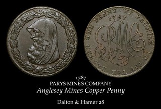 1787 Anglesey Mines Conder Penny D&H 28