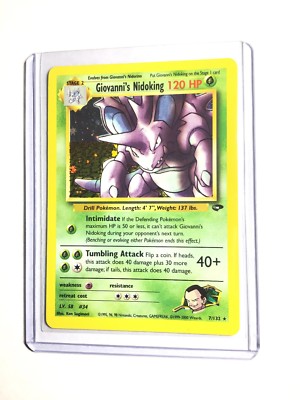 GIOVANNI'S NIDOKING - 7/132 - Gym Challenge - Holo - Pokemon Card