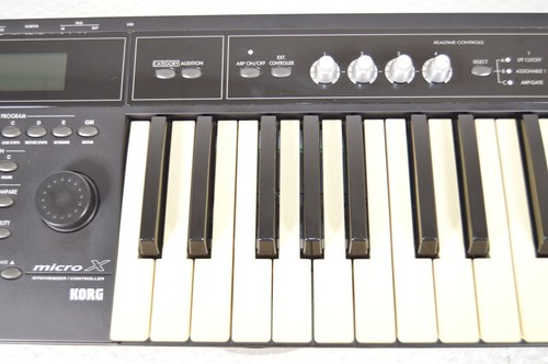 KORG MICRO X Synthesizer 25 Key Keyboard Tested Excellent W/Manual Power Cable - Picture 6 of 23