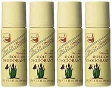 Alvera All Natural Roll-On Deodorant Aloe  Almonds - Assorted Scents , Sizes