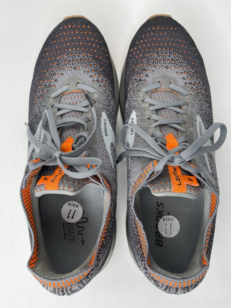 Brooks Levitate 2 Running Sneakers Mens Size 11 Gray Orange  display picture 1