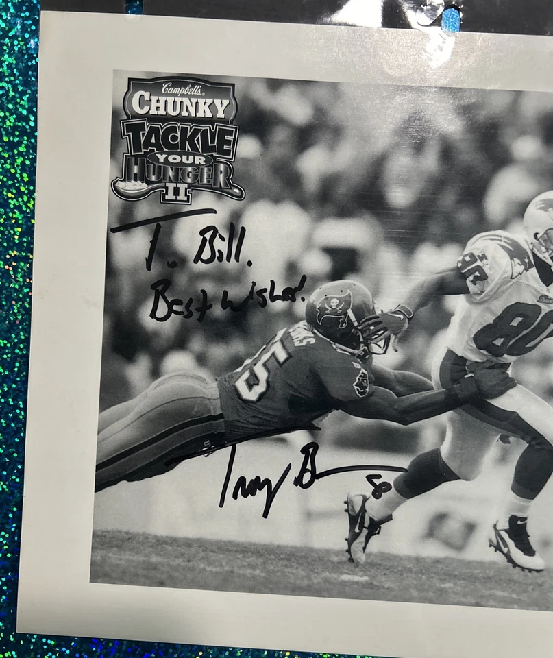 Troy Brown - Foto firmada - Patriotas de Nueva Inglaterra inscrita: "To Bill" Foto 2 de 3