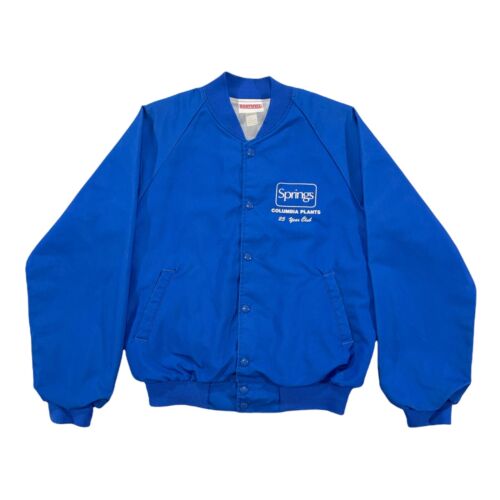 Hartwell Men’s Windbreaker Jacket M Blue Vintage Springs 25 Year Club Made USA