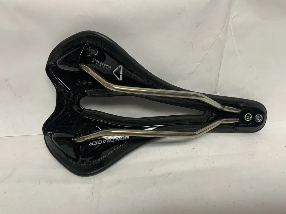 Asiento de sillín para bicicleta de carretera Bontrager Ajna Elite Titanium Ti Rails 154 mm negro para mujer Foto 2 de 4