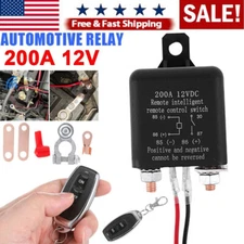 Dual Remote Car Battery Disconnect Relay Master Kill Cut-off Switch Wireless 12V