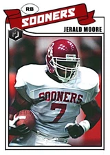 ACEO JERALD MOORE OKLAHOMA SOONERS CUSTOM HAND MADE ART CARD