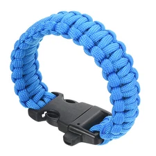 Survival Paracord Bracelets, Braided  Bracelet, Blue