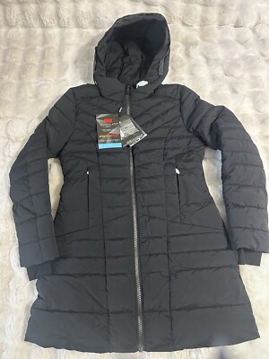 Pajar Black Cort  Hood Puffer Packable Lightweight Water Repellant Nylon Size M