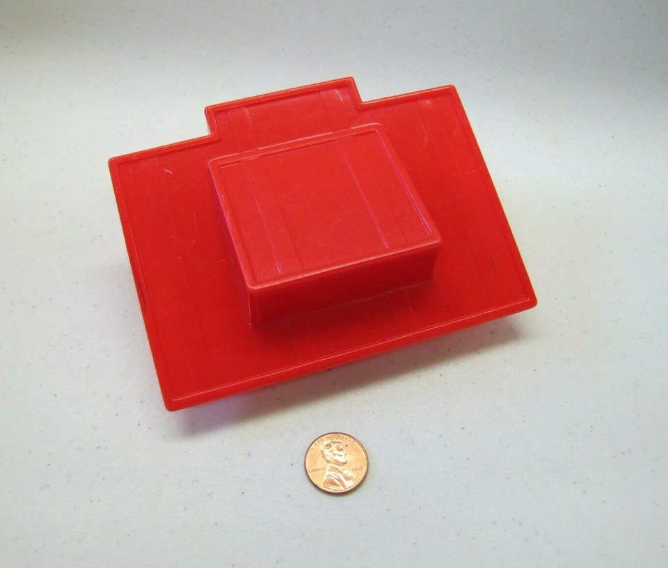 Lincoln Logs Red Shed Roof 4.5" X 3" Hasbro M-7612 Replacement Part Big L Ranch - Image 3 of 3