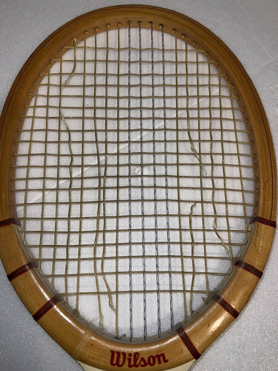 Sac De Sport En Cuir Donnay Années 70 Avec Raquette Wilson Jack Kramer Autograph (4 1/2)