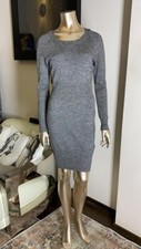 Chanel Grey Mid-Length Wool Dress (Size FR38)