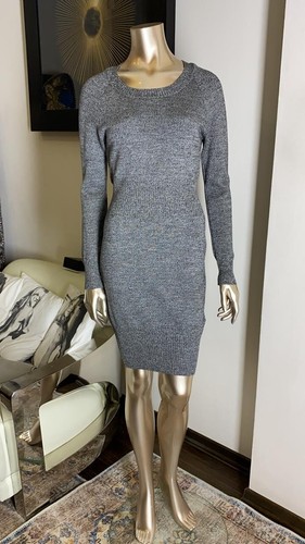 Chanel Grey Mid-Length Wool Dress (Size FR38)