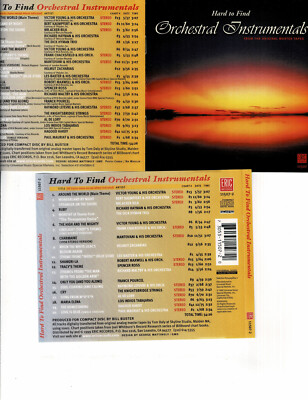 HARD TO FIND ORCHESTRAL INSTRUMENTALS - VARIOUS (CD 1999)  **20 TRACKS**