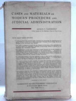 Moderne Verfahrens- und Justizverwaltung (Vanderbilt - 1952) (ID:54057)