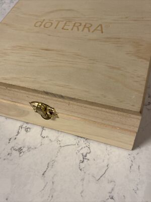 doTERRA Logo Engraved wood Wooden Essential Oil Storage Box